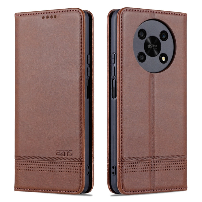 Estuche para teléfono de cuero con textura de becerro magnético AZNS, For vivo Y76s / Y74s, For Honor Play 30 Plus, For Redmi Note 11 4G Overseas Version / Note 11S, For Redmi Note 11 Pro Overseas Version, For Honor X30, For Samsung Galaxy A13 4G