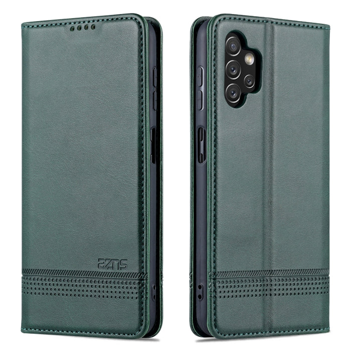 Estuche para teléfono de cuero con textura de becerro magnético AZNS, For vivo Y76s / Y74s, For Honor Play 30 Plus, For Redmi Note 11 4G Overseas Version / Note 11S, For Redmi Note 11 Pro Overseas Version, For Honor X30, For Samsung Galaxy A13 4G