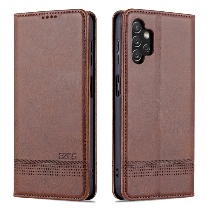 Estuche para teléfono de cuero con textura de becerro magnético AZNS, For vivo Y76s / Y74s, For Honor Play 30 Plus, For Redmi Note 11 4G Overseas Version / Note 11S, For Redmi Note 11 Pro Overseas Version, For Honor X30, For Samsung Galaxy A13 4G