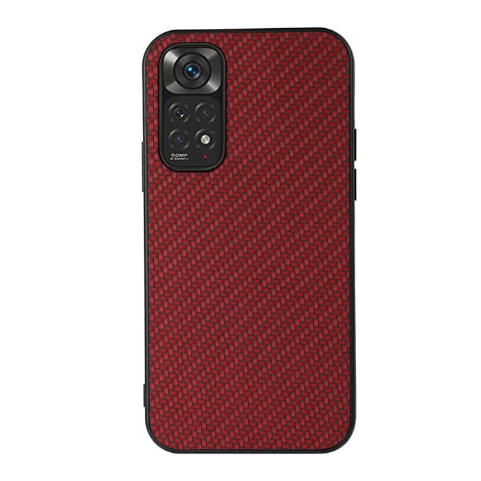 Estuche a prueba de golpes con textura de fibra de carbono con orificio preciso, For Xiaomi Redmi Note 11 4G Global / Note 11S, For Xiaomi Redmi Note 11 Pro Global