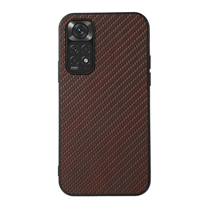 Estuche a prueba de golpes con textura de fibra de carbono con orificio preciso, For Xiaomi Redmi Note 11 4G Global / Note 11S, For Xiaomi Redmi Note 11 Pro Global