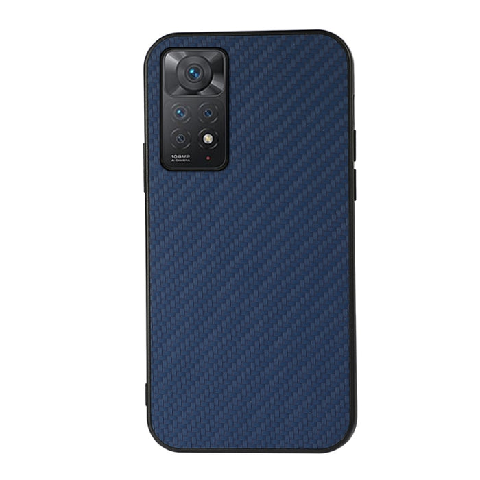 Estuche a prueba de golpes con textura de fibra de carbono con orificio preciso, For Xiaomi Redmi Note 11 4G Global / Note 11S, For Xiaomi Redmi Note 11 Pro Global