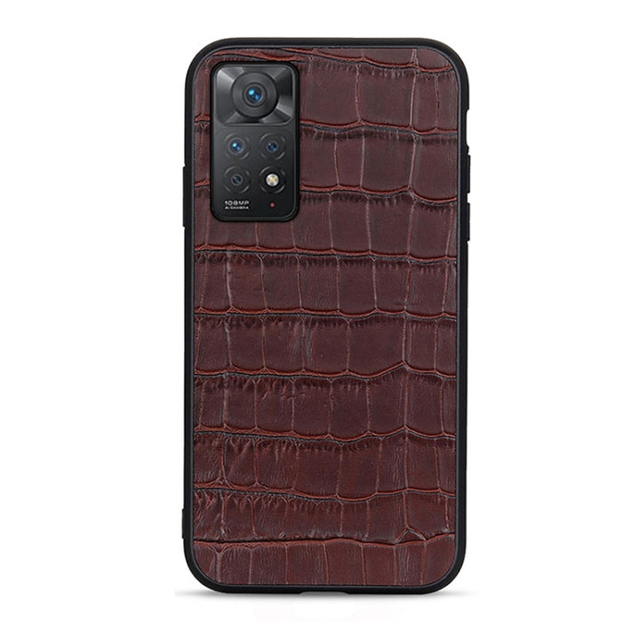 Caja de teléfono a prueba de golpes de cuero con textura de cocodrilo, For Xiaomi Redmi Note 11 4G Global / Note 11S, For Xiaomi Redmi Note 11 Pro Global
