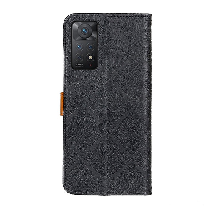 Estuche para teléfono de cuero en relieve floral europeo, For OnePlus Nord CE 2 5G, For Xiaomi Redmi Note 11 Pro 5G / 4G / Note 11 Pro+ 5G Foreign Version