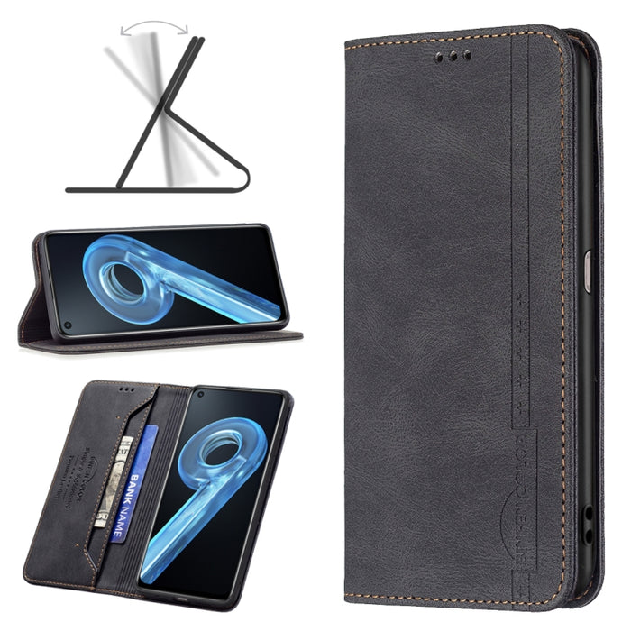 Estuche de teléfono de cuero antirrobo con bloqueo RFID magnético, For Motorola Moto G31 / G41 Side Fingerprint Version, For Nokia G21 / G11, For OPPO A36 / Realme 9i, For OPPO Realme 9 Pro+, For Xiaomi Redmi Note 11 International Version              ...