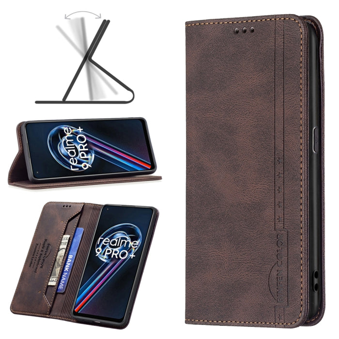 Estuche de teléfono de cuero antirrobo con bloqueo RFID magnético, For Motorola Moto G31 / G41 Side Fingerprint Version, For Nokia G21 / G11, For OPPO A36 / Realme 9i, For OPPO Realme 9 Pro+, For Xiaomi Redmi Note 11 International Version              ...