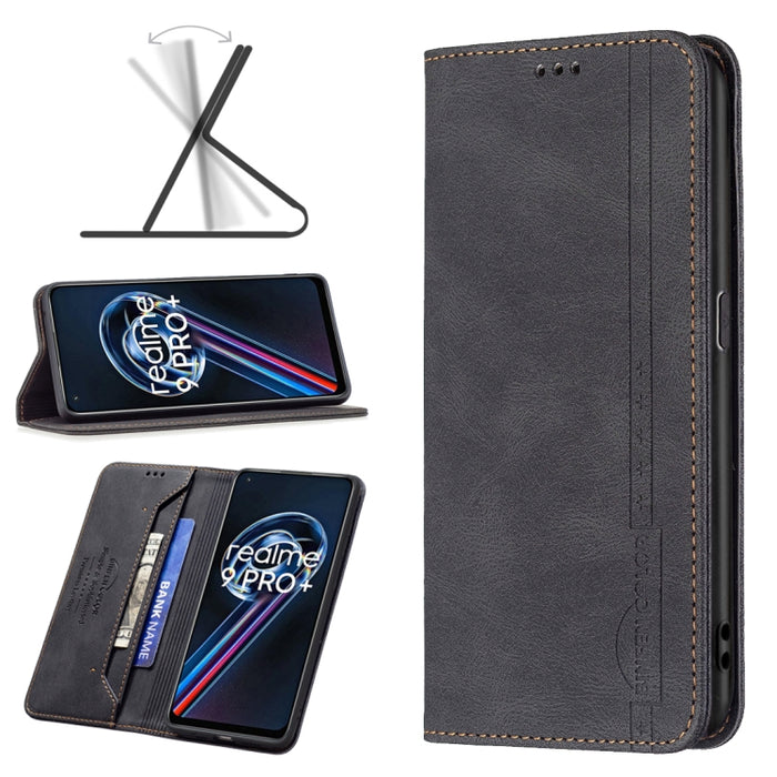 Estuche de teléfono de cuero antirrobo con bloqueo RFID magnético, For Motorola Moto G31 / G41 Side Fingerprint Version, For Nokia G21 / G11, For OPPO A36 / Realme 9i, For OPPO Realme 9 Pro+, For Xiaomi Redmi Note 11 International Version              ...