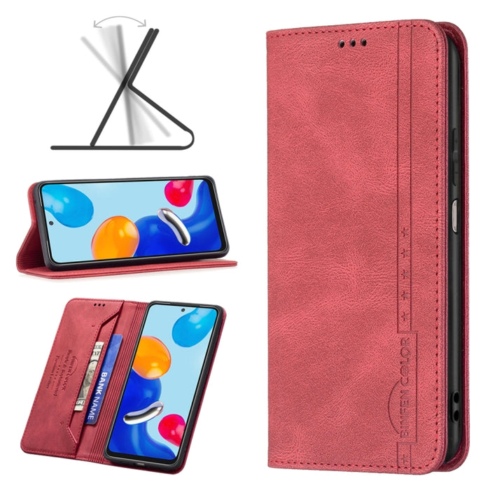 Estuche de teléfono de cuero antirrobo con bloqueo RFID magnético, For Motorola Moto G31 / G41 Side Fingerprint Version, For Nokia G21 / G11, For OPPO A36 / Realme 9i, For OPPO Realme 9 Pro+, For Xiaomi Redmi Note 11 International Version              ...