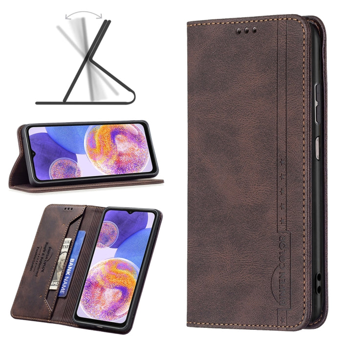 Estuche de teléfono de cuero antirrobo con bloqueo RFID magnético, For Motorola Moto G31 / G41 Side Fingerprint Version, For Nokia G21 / G11, For OPPO A36 / Realme 9i, For OPPO Realme 9 Pro+, For Xiaomi Redmi Note 11 International Version              ...