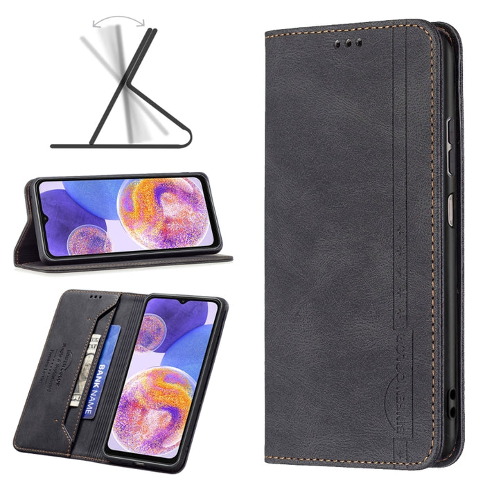Estuche de teléfono de cuero antirrobo con bloqueo RFID magnético, For Motorola Moto G31 / G41 Side Fingerprint Version, For Nokia G21 / G11, For OPPO A36 / Realme 9i, For OPPO Realme 9 Pro+, For Xiaomi Redmi Note 11 International Version              ...