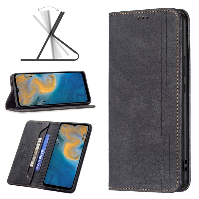 Estuche de teléfono de cuero antirrobo con bloqueo RFID magnético, For Motorola Moto G31 / G41 Side Fingerprint Version, For Nokia G21 / G11, For OPPO A36 / Realme 9i, For OPPO Realme 9 Pro+, For Xiaomi Redmi Note 11 International Version              ...