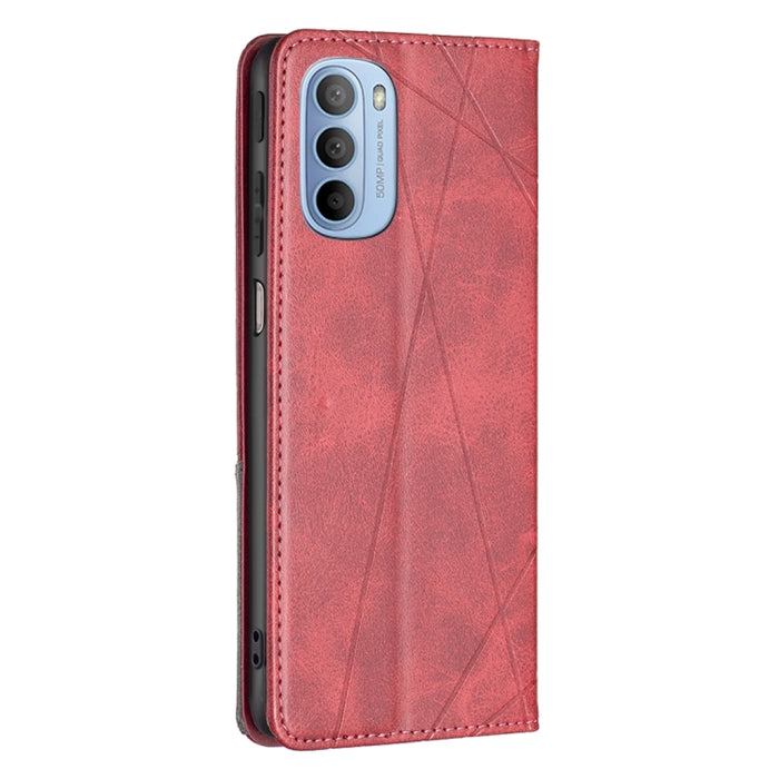 Estuche para teléfono de cuero magnético invisible prismático, For Motorola Moto G31 / G41  Side Fingerprint Version, For OPPO A36 / Realme 9i, For OPPO Realme 9 Pro+, For Xiaomi Redmi Note 11 International Version, For Samsung Galaxy A23 5G           ...
