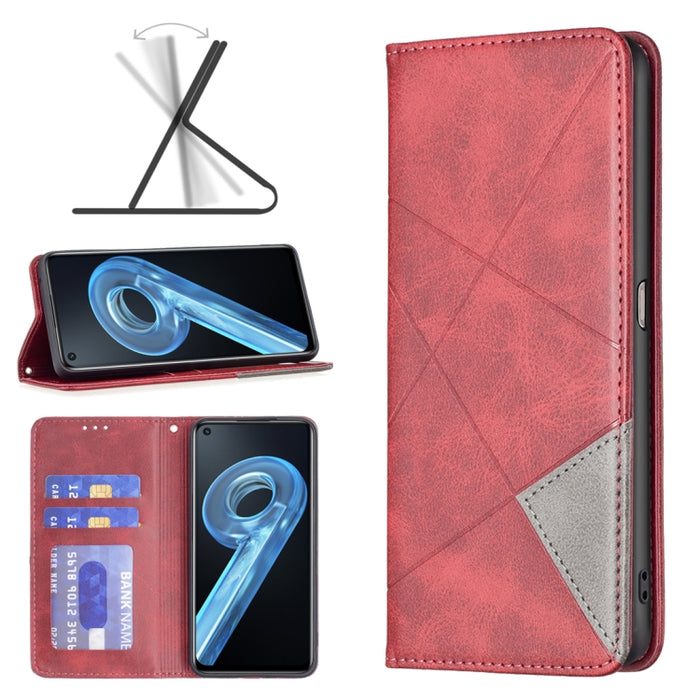 Estuche para teléfono de cuero magnético invisible prismático, For Motorola Moto G31 / G41  Side Fingerprint Version, For OPPO A36 / Realme 9i, For OPPO Realme 9 Pro+, For Xiaomi Redmi Note 11 International Version, For Samsung Galaxy A23 5G           ...
