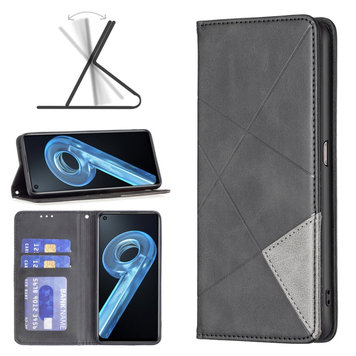 Estuche para teléfono de cuero magnético invisible prismático, For Motorola Moto G31 / G41  Side Fingerprint Version, For OPPO A36 / Realme 9i, For OPPO Realme 9 Pro+, For Xiaomi Redmi Note 11 International Version, For Samsung Galaxy A23 5G           ...