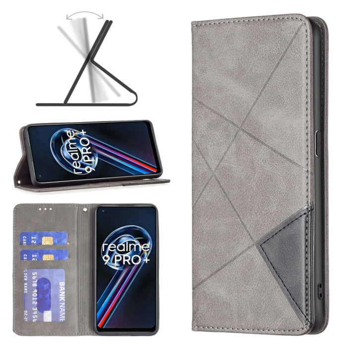 Estuche para teléfono de cuero magnético invisible prismático, For Motorola Moto G31 / G41  Side Fingerprint Version, For OPPO A36 / Realme 9i, For OPPO Realme 9 Pro+, For Xiaomi Redmi Note 11 International Version, For Samsung Galaxy A23 5G           ...