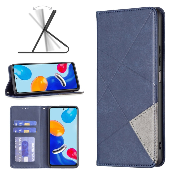 Estuche para teléfono de cuero magnético invisible prismático, For Motorola Moto G31 / G41  Side Fingerprint Version, For OPPO A36 / Realme 9i, For OPPO Realme 9 Pro+, For Xiaomi Redmi Note 11 International Version, For Samsung Galaxy A23 5G           ...