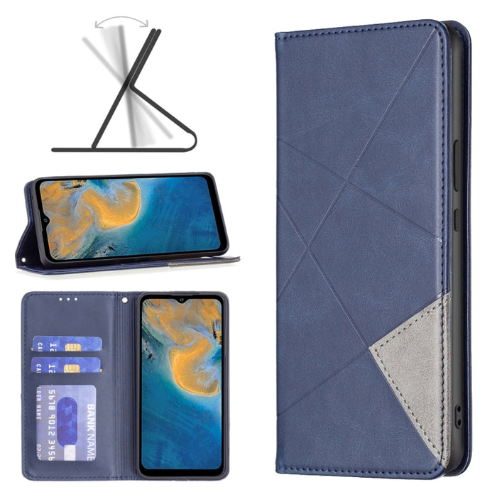 Estuche para teléfono de cuero magnético invisible prismático, For Motorola Moto G31 / G41  Side Fingerprint Version, For OPPO A36 / Realme 9i, For OPPO Realme 9 Pro+, For Xiaomi Redmi Note 11 International Version, For Samsung Galaxy A23 5G           ...