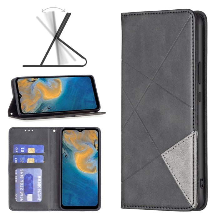 Estuche para teléfono de cuero magnético invisible prismático, For Motorola Moto G31 / G41  Side Fingerprint Version, For OPPO A36 / Realme 9i, For OPPO Realme 9 Pro+, For Xiaomi Redmi Note 11 International Version, For Samsung Galaxy A23 5G           ...