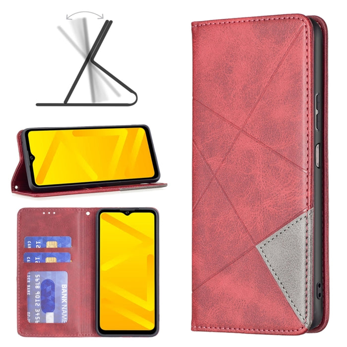 Estuche para teléfono de cuero magnético invisible prismático, For Motorola Moto G31 / G41  Side Fingerprint Version, For OPPO A36 / Realme 9i, For OPPO Realme 9 Pro+, For Xiaomi Redmi Note 11 International Version, For Samsung Galaxy A23 5G           ...