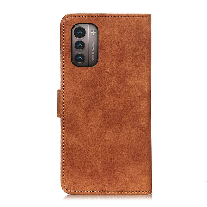 KHAZNEH Estuche para teléfono de cuero con tapa horizontal de textura retro, For Nokia G11 / G21, For TCL 30 V 5G / 30 XE 5G, For TCL 30 SE / Sharp Aquos V6 & V6+, For Xiaomi Redmi K50 Gaming