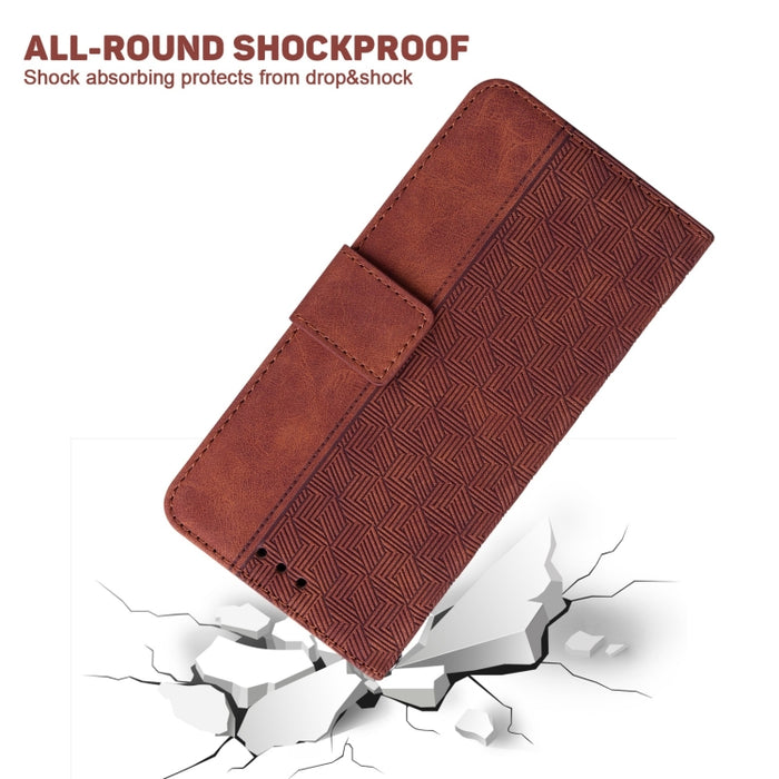 Estuche para teléfono de cuero con relieve geométrico, For Xiaomi 12 / 12X, For Xiaomi 12 Pro, For Xiaomi Mi 10T Lite 5G, For Xiaomi Mi 10T Pro 5G / 10T 5G, For Xiaomi Poco M3 / Redmi 9 Power, For Xiaomi Poco M4 Pro, For Xiaomi Poco X3 NFC / Poco X3   ...