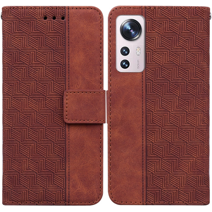 Estuche para teléfono de cuero con relieve geométrico, For Xiaomi 12 / 12X, For Xiaomi 12 Pro, For Xiaomi Mi 10T Lite 5G, For Xiaomi Mi 10T Pro 5G / 10T 5G, For Xiaomi Poco M3 / Redmi 9 Power, For Xiaomi Poco M4 Pro, For Xiaomi Poco X3 NFC / Poco X3   ...