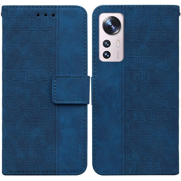 Estuche para teléfono de cuero con relieve geométrico, For Xiaomi 12 / 12X, For Xiaomi 12 Pro, For Xiaomi Mi 10T Lite 5G, For Xiaomi Mi 10T Pro 5G / 10T 5G, For Xiaomi Poco M3 / Redmi 9 Power, For Xiaomi Poco M4 Pro, For Xiaomi Poco X3 NFC / Poco X3   ...