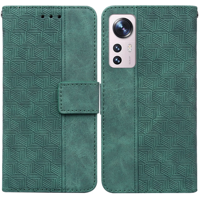 Estuche para teléfono de cuero con relieve geométrico, For Xiaomi 12 / 12X, For Xiaomi 12 Pro, For Xiaomi Mi 10T Lite 5G, For Xiaomi Mi 10T Pro 5G / 10T 5G, For Xiaomi Poco M3 / Redmi 9 Power, For Xiaomi Poco M4 Pro, For Xiaomi Poco X3 NFC / Poco X3   ...