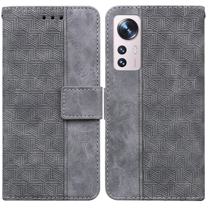 Estuche para teléfono de cuero con relieve geométrico, For Xiaomi 12 / 12X, For Xiaomi 12 Pro, For Xiaomi Mi 10T Lite 5G, For Xiaomi Mi 10T Pro 5G / 10T 5G, For Xiaomi Poco M3 / Redmi 9 Power, For Xiaomi Poco M4 Pro, For Xiaomi Poco X3 NFC / Poco X3   ...
