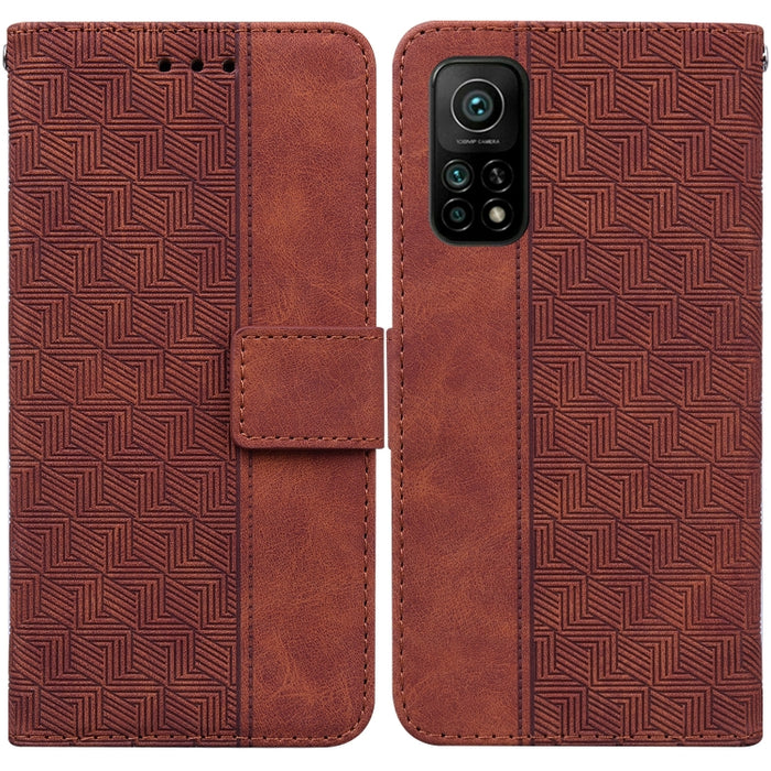 Estuche para teléfono de cuero con relieve geométrico, For Xiaomi 12 / 12X, For Xiaomi 12 Pro, For Xiaomi Mi 10T Lite 5G, For Xiaomi Mi 10T Pro 5G / 10T 5G, For Xiaomi Poco M3 / Redmi 9 Power, For Xiaomi Poco M4 Pro, For Xiaomi Poco X3 NFC / Poco X3   ...