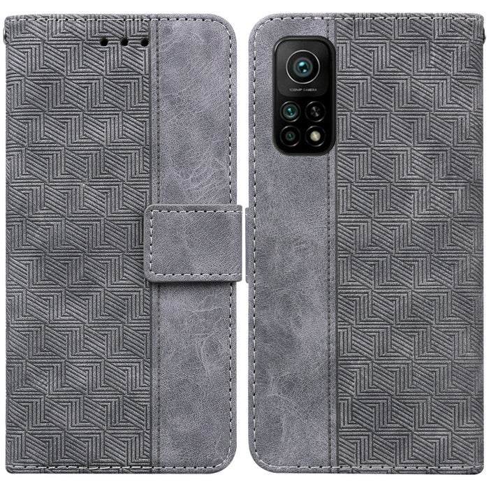 Estuche para teléfono de cuero con relieve geométrico, For Xiaomi 12 / 12X, For Xiaomi 12 Pro, For Xiaomi Mi 10T Lite 5G, For Xiaomi Mi 10T Pro 5G / 10T 5G, For Xiaomi Poco M3 / Redmi 9 Power, For Xiaomi Poco M4 Pro, For Xiaomi Poco X3 NFC / Poco X3   ...