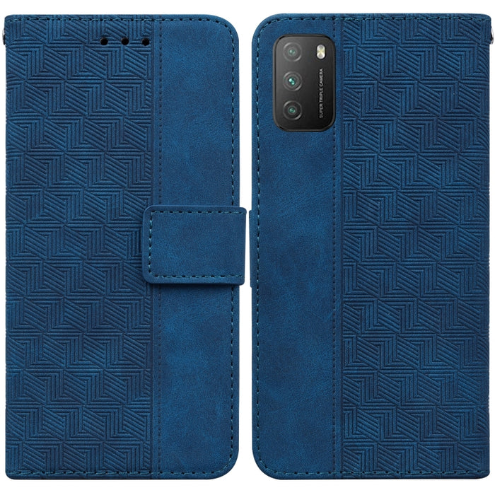 Estuche para teléfono de cuero con relieve geométrico, For Xiaomi 12 / 12X, For Xiaomi 12 Pro, For Xiaomi Mi 10T Lite 5G, For Xiaomi Mi 10T Pro 5G / 10T 5G, For Xiaomi Poco M3 / Redmi 9 Power, For Xiaomi Poco M4 Pro, For Xiaomi Poco X3 NFC / Poco X3   ...