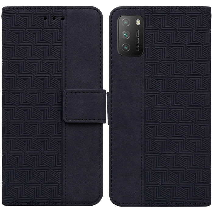 Estuche para teléfono de cuero con relieve geométrico, For Xiaomi 12 / 12X, For Xiaomi 12 Pro, For Xiaomi Mi 10T Lite 5G, For Xiaomi Mi 10T Pro 5G / 10T 5G, For Xiaomi Poco M3 / Redmi 9 Power, For Xiaomi Poco M4 Pro, For Xiaomi Poco X3 NFC / Poco X3   ...