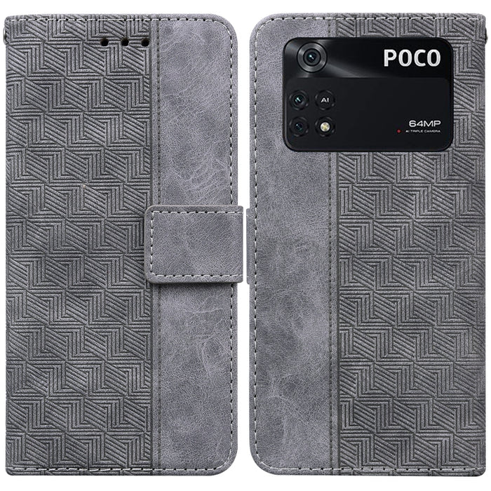 Estuche para teléfono de cuero con relieve geométrico, For Xiaomi 12 / 12X, For Xiaomi 12 Pro, For Xiaomi Mi 10T Lite 5G, For Xiaomi Mi 10T Pro 5G / 10T 5G, For Xiaomi Poco M3 / Redmi 9 Power, For Xiaomi Poco M4 Pro, For Xiaomi Poco X3 NFC / Poco X3   ...