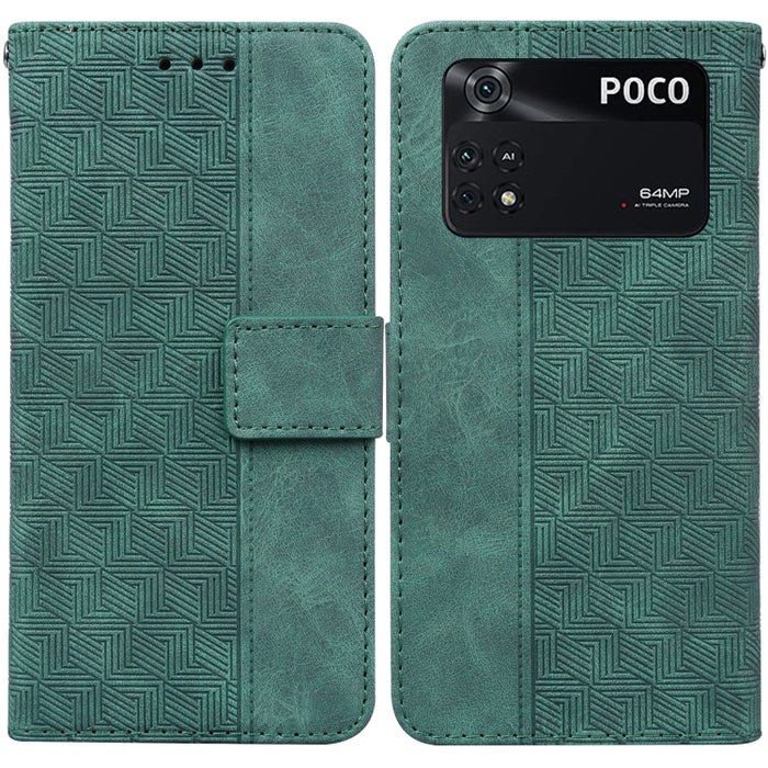 Estuche para teléfono de cuero con relieve geométrico, For Xiaomi 12 / 12X, For Xiaomi 12 Pro, For Xiaomi Mi 10T Lite 5G, For Xiaomi Mi 10T Pro 5G / 10T 5G, For Xiaomi Poco M3 / Redmi 9 Power, For Xiaomi Poco M4 Pro, For Xiaomi Poco X3 NFC / Poco X3   ...