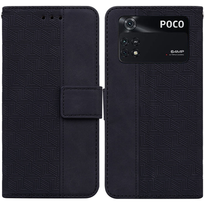Estuche para teléfono de cuero con relieve geométrico, For Xiaomi 12 / 12X, For Xiaomi 12 Pro, For Xiaomi Mi 10T Lite 5G, For Xiaomi Mi 10T Pro 5G / 10T 5G, For Xiaomi Poco M3 / Redmi 9 Power, For Xiaomi Poco M4 Pro, For Xiaomi Poco X3 NFC / Poco X3   ...