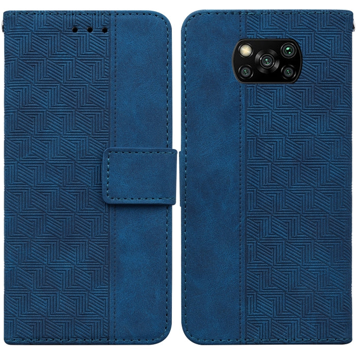 Estuche para teléfono de cuero con relieve geométrico, For Xiaomi 12 / 12X, For Xiaomi 12 Pro, For Xiaomi Mi 10T Lite 5G, For Xiaomi Mi 10T Pro 5G / 10T 5G, For Xiaomi Poco M3 / Redmi 9 Power, For Xiaomi Poco M4 Pro, For Xiaomi Poco X3 NFC / Poco X3   ...