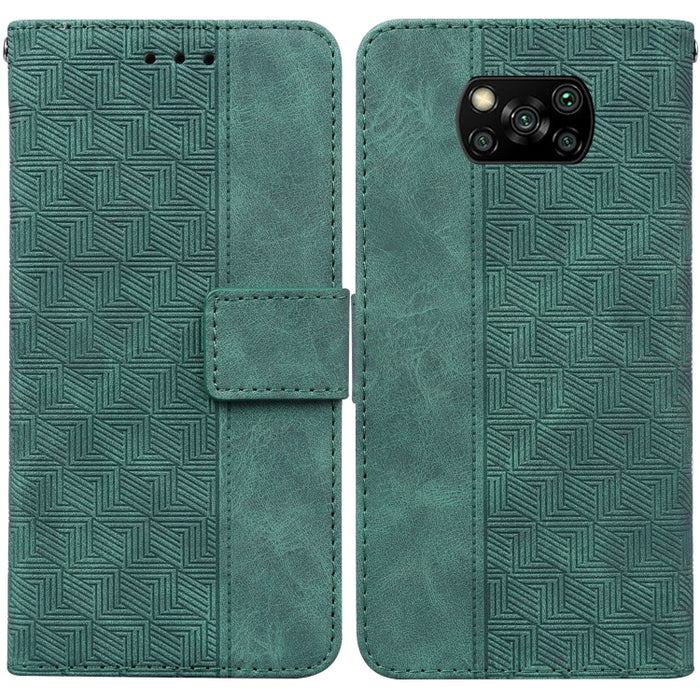 Estuche para teléfono de cuero con relieve geométrico, For Xiaomi 12 / 12X, For Xiaomi 12 Pro, For Xiaomi Mi 10T Lite 5G, For Xiaomi Mi 10T Pro 5G / 10T 5G, For Xiaomi Poco M3 / Redmi 9 Power, For Xiaomi Poco M4 Pro, For Xiaomi Poco X3 NFC / Poco X3   ...