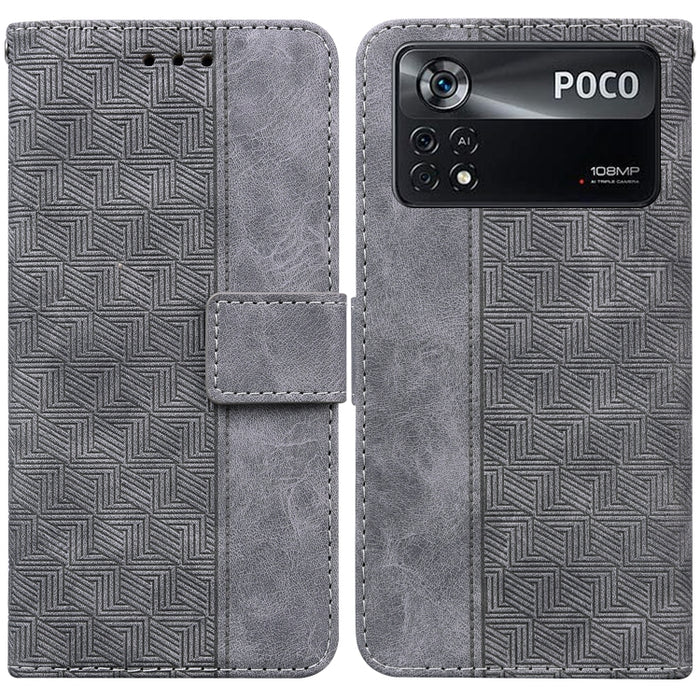 Estuche para teléfono de cuero con relieve geométrico, For Xiaomi 12 / 12X, For Xiaomi 12 Pro, For Xiaomi Mi 10T Lite 5G, For Xiaomi Mi 10T Pro 5G / 10T 5G, For Xiaomi Poco M3 / Redmi 9 Power, For Xiaomi Poco M4 Pro, For Xiaomi Poco X3 NFC / Poco X3   ...