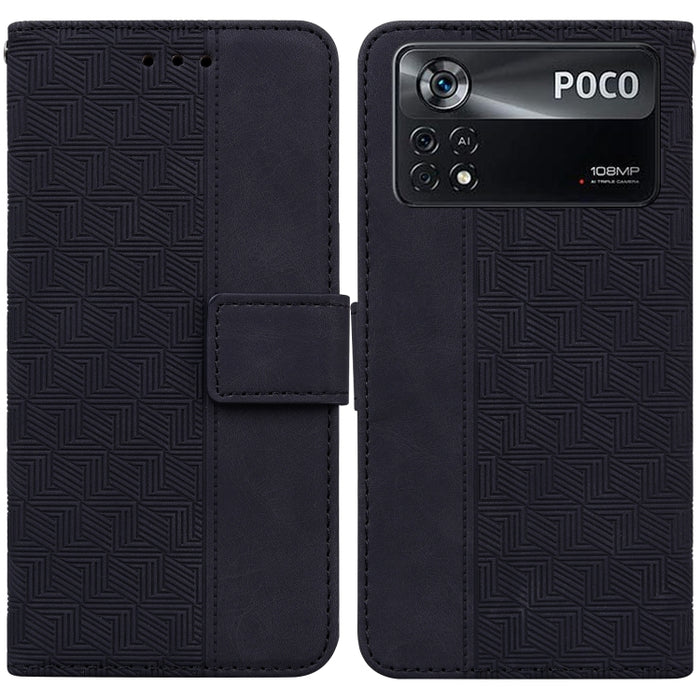 Estuche para teléfono de cuero con relieve geométrico, For Xiaomi 12 / 12X, For Xiaomi 12 Pro, For Xiaomi Mi 10T Lite 5G, For Xiaomi Mi 10T Pro 5G / 10T 5G, For Xiaomi Poco M3 / Redmi 9 Power, For Xiaomi Poco M4 Pro, For Xiaomi Poco X3 NFC / Poco X3   ...
