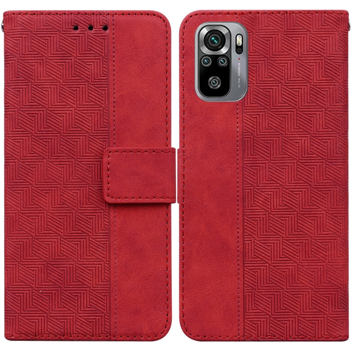 Estuche para teléfono de cuero con relieve geométrico, For Xiaomi 12 / 12X, For Xiaomi 12 Pro, For Xiaomi Mi 10T Lite 5G, For Xiaomi Mi 10T Pro 5G / 10T 5G, For Xiaomi Poco M3 / Redmi 9 Power, For Xiaomi Poco M4 Pro, For Xiaomi Poco X3 NFC / Poco X3   ...