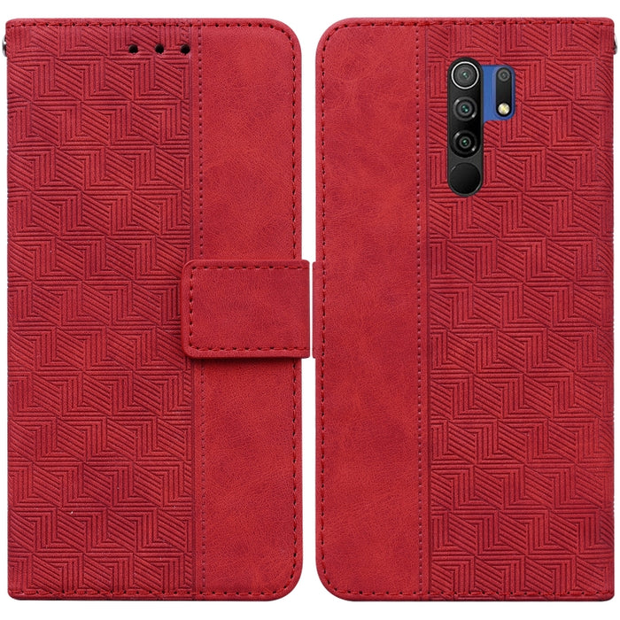 Estuche para teléfono de cuero con relieve geométrico, For Xiaomi 12 / 12X, For Xiaomi 12 Pro, For Xiaomi Mi 10T Lite 5G, For Xiaomi Mi 10T Pro 5G / 10T 5G, For Xiaomi Poco M3 / Redmi 9 Power, For Xiaomi Poco M4 Pro, For Xiaomi Poco X3 NFC / Poco X3   ...
