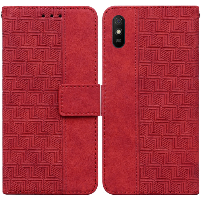 Estuche para teléfono de cuero con relieve geométrico, For Xiaomi 12 / 12X, For Xiaomi 12 Pro, For Xiaomi Mi 10T Lite 5G, For Xiaomi Mi 10T Pro 5G / 10T 5G, For Xiaomi Poco M3 / Redmi 9 Power, For Xiaomi Poco M4 Pro, For Xiaomi Poco X3 NFC / Poco X3   ...