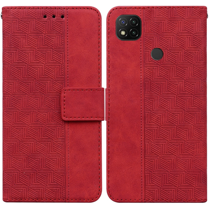 Estuche para teléfono de cuero con relieve geométrico, For Xiaomi 12 / 12X, For Xiaomi 12 Pro, For Xiaomi Mi 10T Lite 5G, For Xiaomi Mi 10T Pro 5G / 10T 5G, For Xiaomi Poco M3 / Redmi 9 Power, For Xiaomi Poco M4 Pro, For Xiaomi Poco X3 NFC / Poco X3   ...