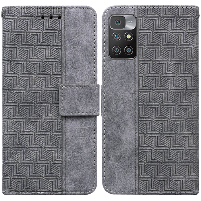Estuche para teléfono de cuero con relieve geométrico, For Xiaomi 12 / 12X, For Xiaomi 12 Pro, For Xiaomi Mi 10T Lite 5G, For Xiaomi Mi 10T Pro 5G / 10T 5G, For Xiaomi Poco M3 / Redmi 9 Power, For Xiaomi Poco M4 Pro, For Xiaomi Poco X3 NFC / Poco X3   ...