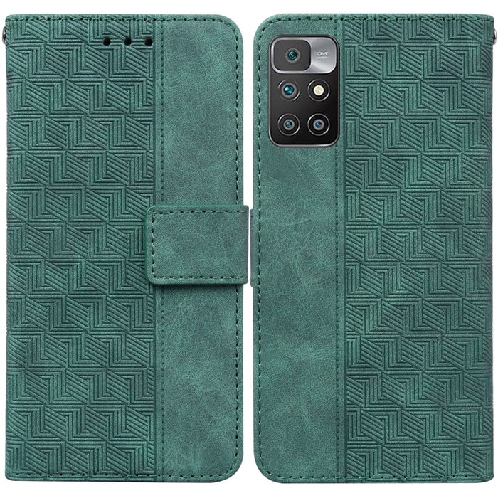 Estuche para teléfono de cuero con relieve geométrico, For Xiaomi 12 / 12X, For Xiaomi 12 Pro, For Xiaomi Mi 10T Lite 5G, For Xiaomi Mi 10T Pro 5G / 10T 5G, For Xiaomi Poco M3 / Redmi 9 Power, For Xiaomi Poco M4 Pro, For Xiaomi Poco X3 NFC / Poco X3   ...