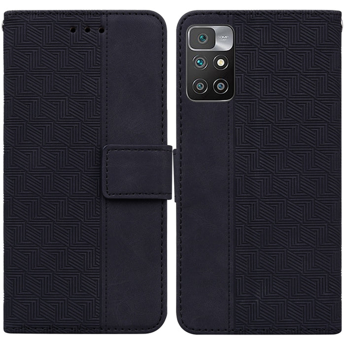 Estuche para teléfono de cuero con relieve geométrico, For Xiaomi 12 / 12X, For Xiaomi 12 Pro, For Xiaomi Mi 10T Lite 5G, For Xiaomi Mi 10T Pro 5G / 10T 5G, For Xiaomi Poco M3 / Redmi 9 Power, For Xiaomi Poco M4 Pro, For Xiaomi Poco X3 NFC / Poco X3   ...
