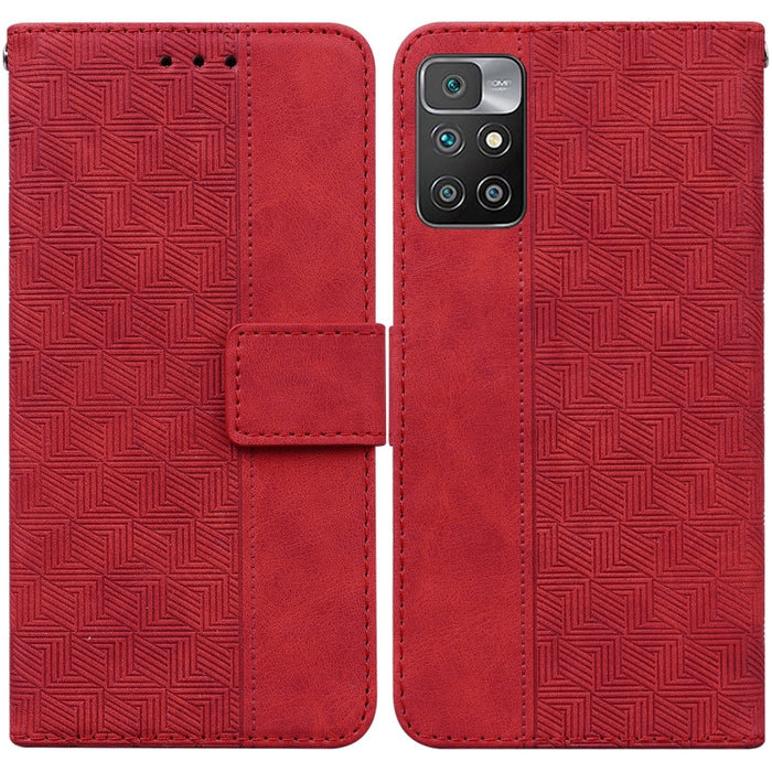Estuche para teléfono de cuero con relieve geométrico, For Xiaomi 12 / 12X, For Xiaomi 12 Pro, For Xiaomi Mi 10T Lite 5G, For Xiaomi Mi 10T Pro 5G / 10T 5G, For Xiaomi Poco M3 / Redmi 9 Power, For Xiaomi Poco M4 Pro, For Xiaomi Poco X3 NFC / Poco X3   ...