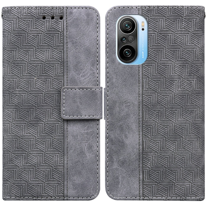 Estuche para teléfono de cuero con relieve geométrico, For Xiaomi 12 / 12X, For Xiaomi 12 Pro, For Xiaomi Mi 10T Lite 5G, For Xiaomi Mi 10T Pro 5G / 10T 5G, For Xiaomi Poco M3 / Redmi 9 Power, For Xiaomi Poco M4 Pro, For Xiaomi Poco X3 NFC / Poco X3   ...