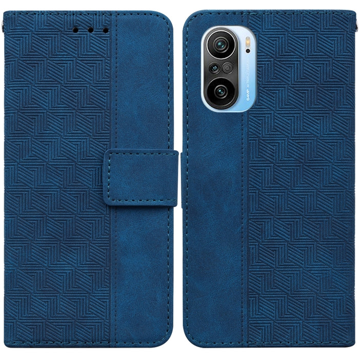 Estuche para teléfono de cuero con relieve geométrico, For Xiaomi 12 / 12X, For Xiaomi 12 Pro, For Xiaomi Mi 10T Lite 5G, For Xiaomi Mi 10T Pro 5G / 10T 5G, For Xiaomi Poco M3 / Redmi 9 Power, For Xiaomi Poco M4 Pro, For Xiaomi Poco X3 NFC / Poco X3   ...